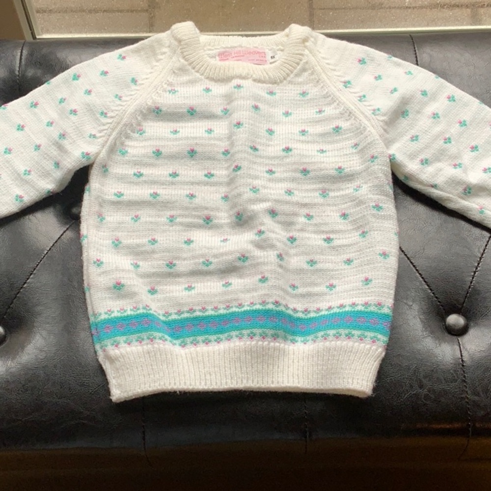 West Hill Weavers of Stowe, VT Girls 100% Acrylic Sweater